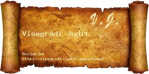 Visegrádi Judit névjegykártya