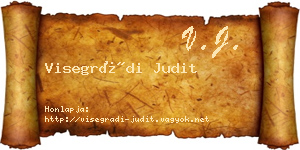 Visegrádi Judit névjegykártya